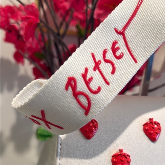 Betsey Johnson White and Red strawberry Mini Bag - Picture 3 of 10